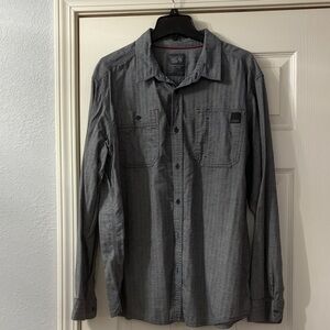 Mountain Hardware Men’s Charcoal Button-Up Shirt